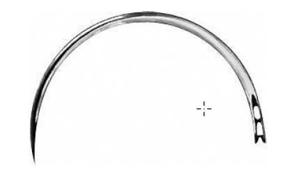 ШОВНА ГОЛКА №10 КОЛЮЧА 38 mm, Ø 0,90 mm